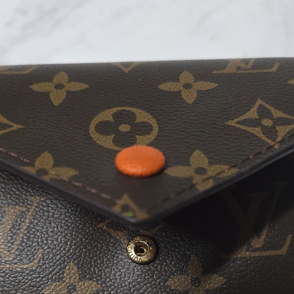 LV Brown and Orange Monogram Wallet - Picture 16 of 16